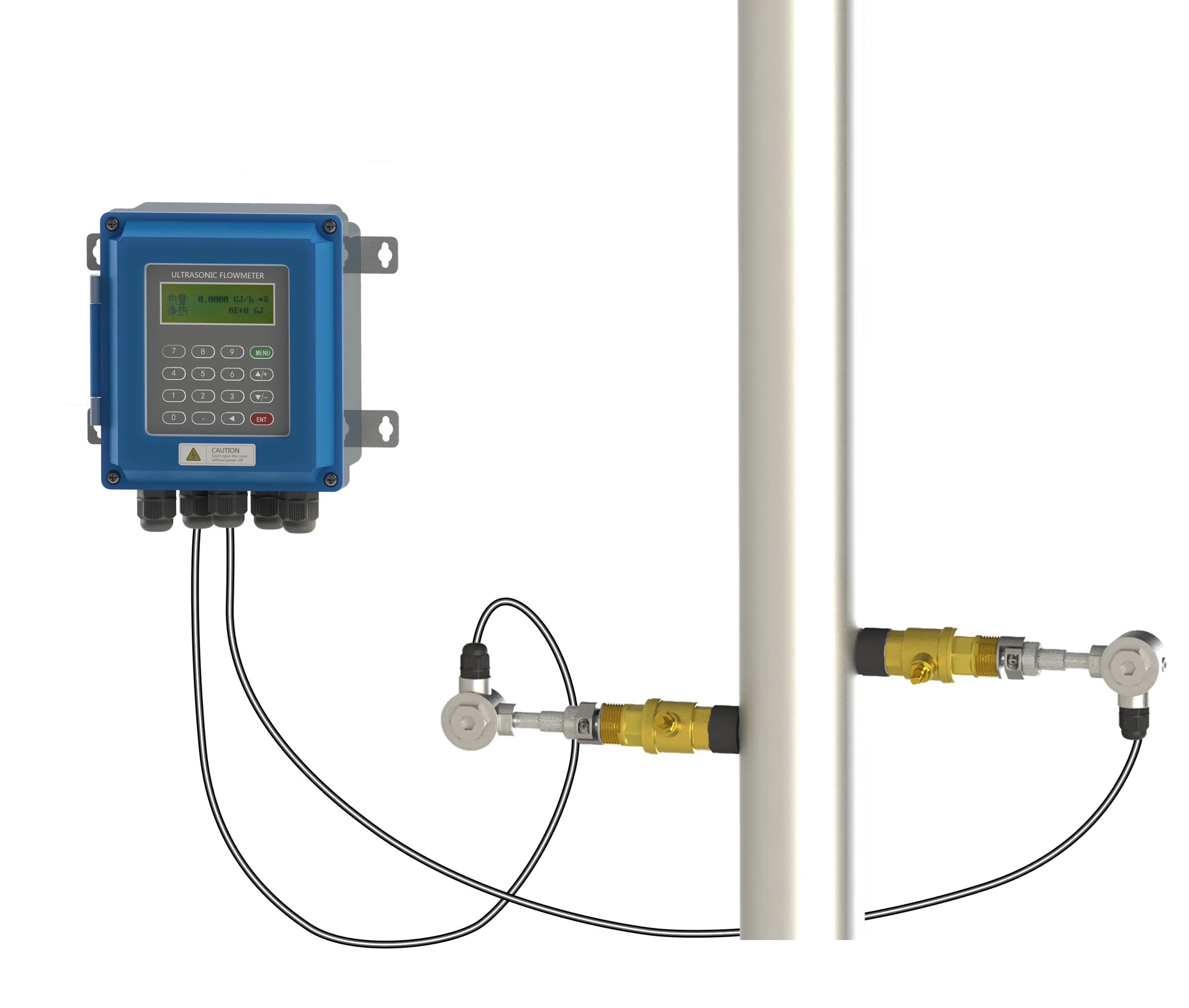 

TUF-2000B Wall-mounted Portable Ultrasonic Liquid Flow Meter