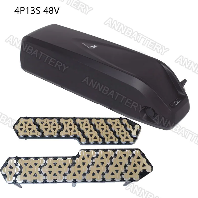 Online 48 فولت 36 فولت SSE 046 HaiLong قضية E الدراجة صندوق بطارية ، حامل والنيكل ، يمكن أن تعقد 52 قطعة 18650 بطارية ليثيوم أيون