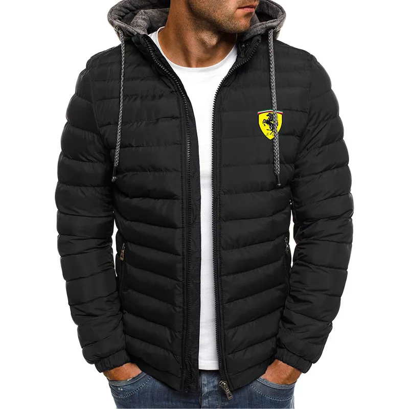

2022 Autumn And WinterMen'sHotSale Ferrari Jacket Down Jacket Brand Printing Men's Casual Fashion Men's Zipper Top Direct Sales