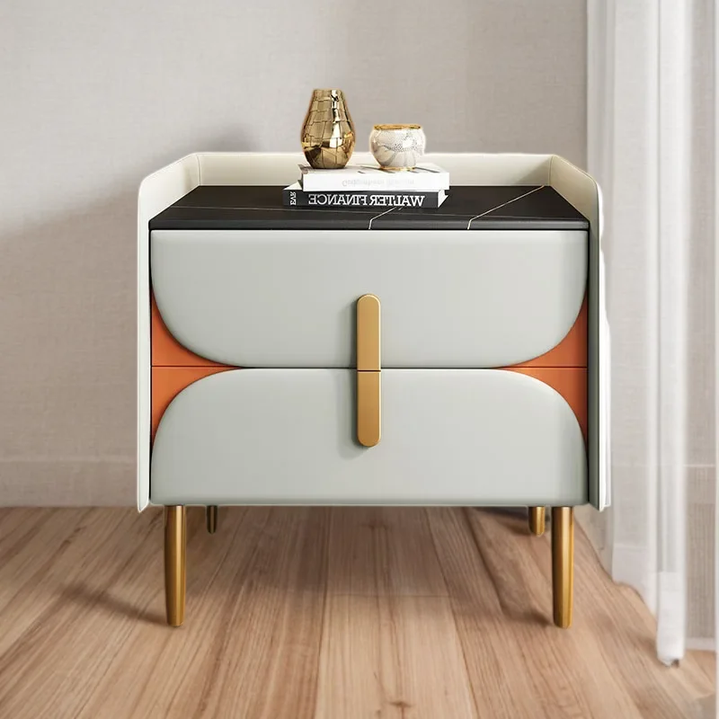 Тумбочка милый шкафчик для хранения дизайнерский узкий шкаф кофейная сетка