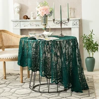 lace round tablecloth wedding party retro decorative tablecloth lndoor and outdoor washable banquet birthday table decoration