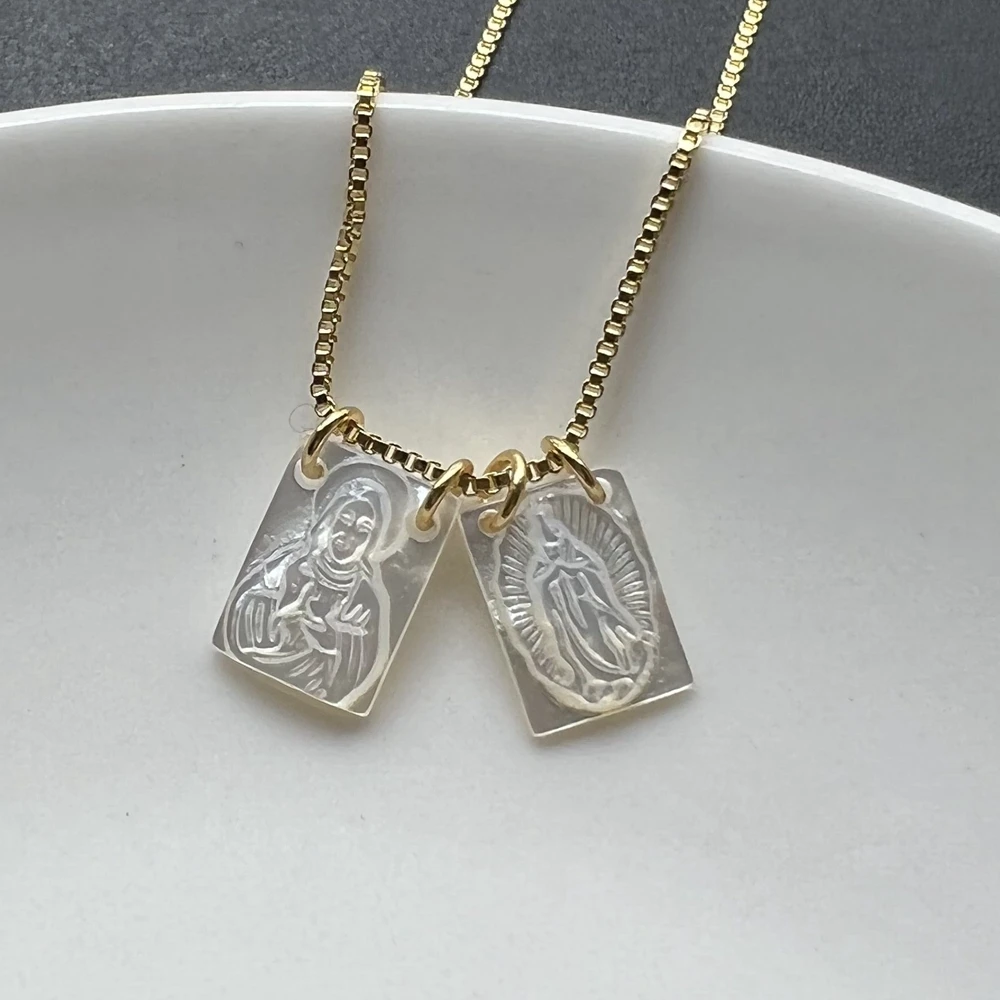 Продвижение! Ожерелье с натуральным жемчугом Материнского Чертога Иисуса в форме Сердца, размеры 8х11 мм и 12х16 мм.