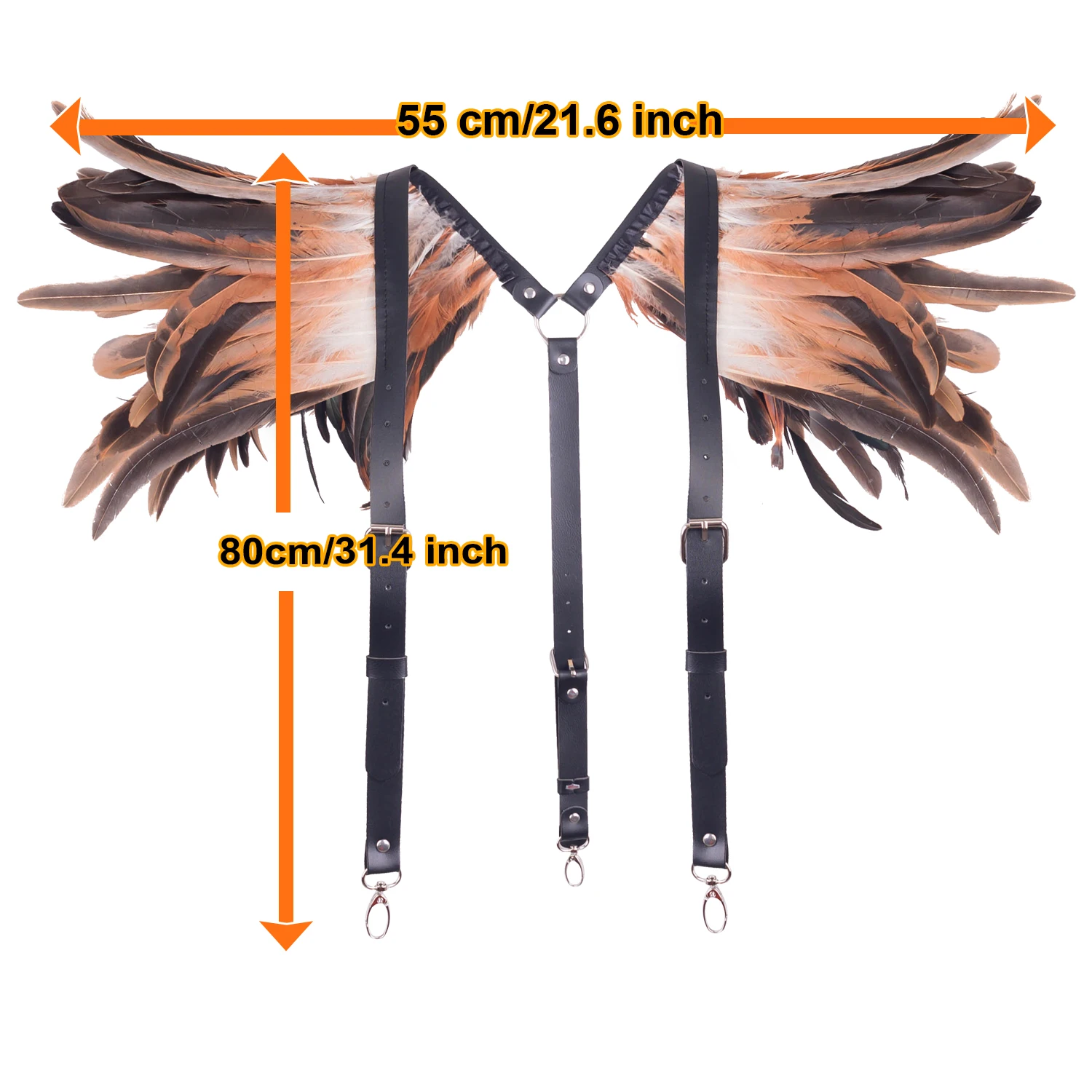 Шаль из искусственной кожи с перьями готическая накидка в стиле панк шаль