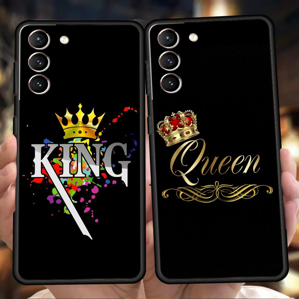 

Чехол корона король и королева для телефона Samsung Galaxy S22 S20 S21 FE Note 20 10 Ultra S10 S10E S9 S8 M21 M22 M31 M32 Plus