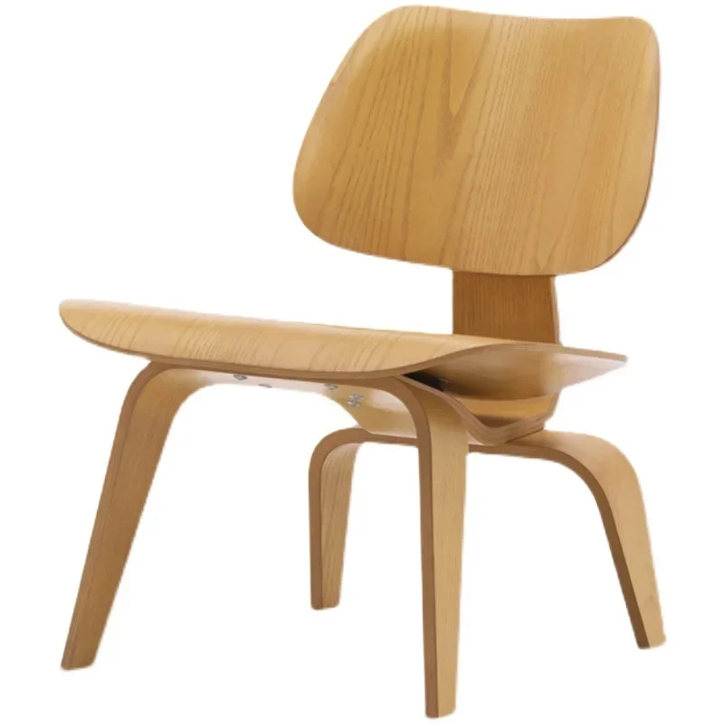 Стул для отдыха в японском стиле современное фанерное кресло деревянные ножки