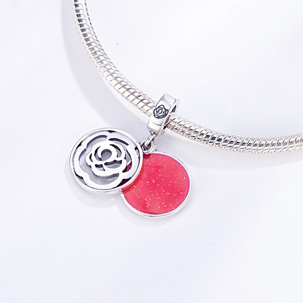 Розово-красный круглый кулон HANZHISHI из меди