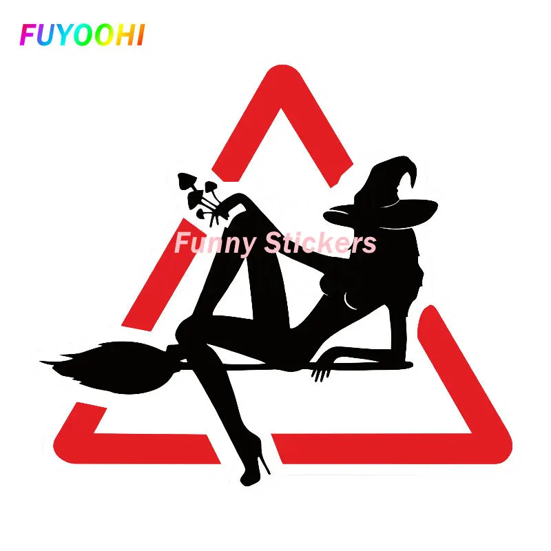 

FUYOOHI Exterior/Protection Funny Stickers Dawasaru Stylish Witch Car Stickers Funny Decals Automotive Laptop Accessories PVC