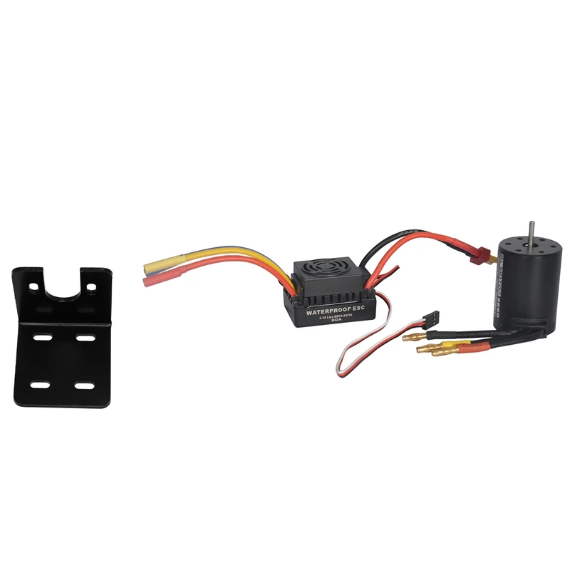 

775 Dc Motor Bracket 750 755 795 7 Series Motor Base & Waterproof 3650 3900Kv Rc Brushless Motor 60A Esc