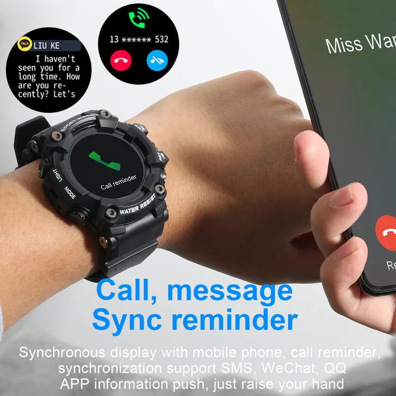 

Smartch TRDT6 Smart Watch Waterproof IP67 Long Standby Smart Wristwatch Heart Rate Blood Pressure Outdoor Men Sports Smartwatch