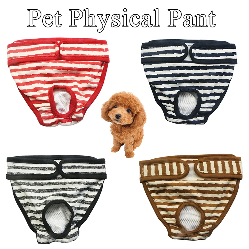 

Solid Color Physiological Pants Pet Physiological Pants Pet Diaper Sanitary Washable Anti-harassment Physiological Pants
