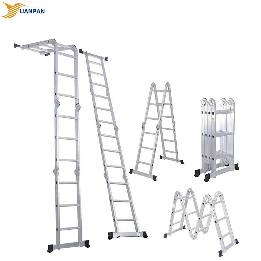 Многоцелевая алюминиевая складная уличная лестница 4*3 ступеней высотой 12 5 футов