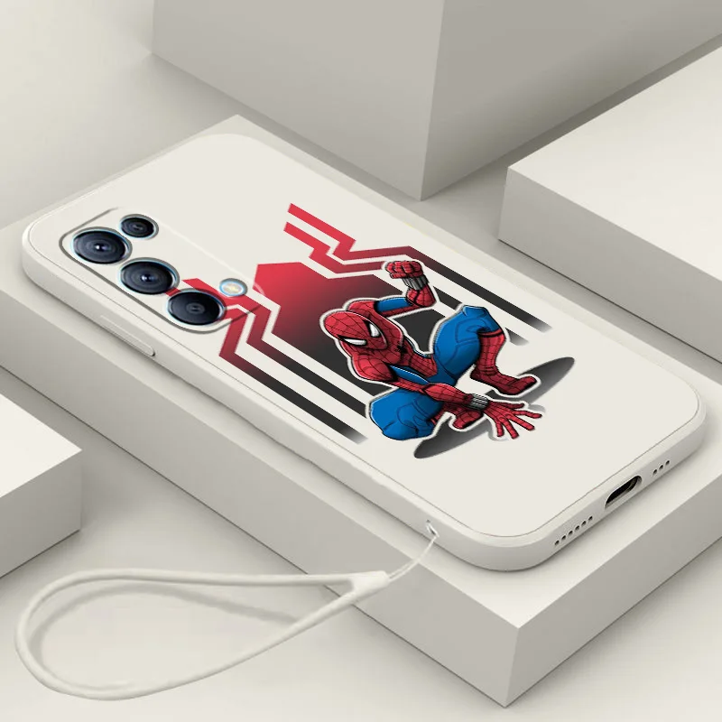

Spiderman Marvel Hero For OPPO Reno 9 8 7Z 6 5 4Z 2Z Lite Pro SE Neo 4G 5G Silicone Soft Black Phone Case