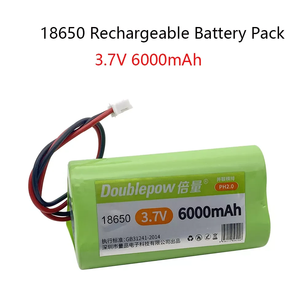 

3.7V 6000mAh 18650 lithium battery 18650 Rechargeable battery pack,18650 battery pack,bluetooth speaker, amplifier,PH2.0 Plug
