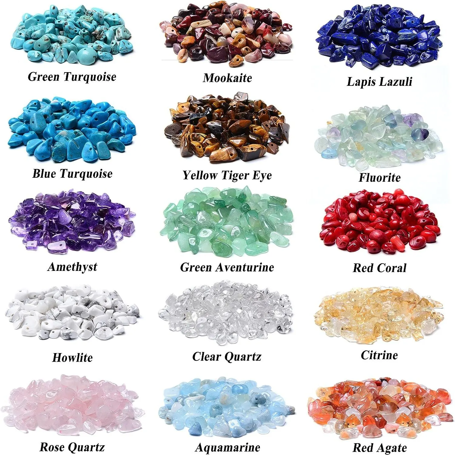 Ассорти Бусинок Из Натурального Камня 7-8 Мм Энергетические Целебные Хрустальные