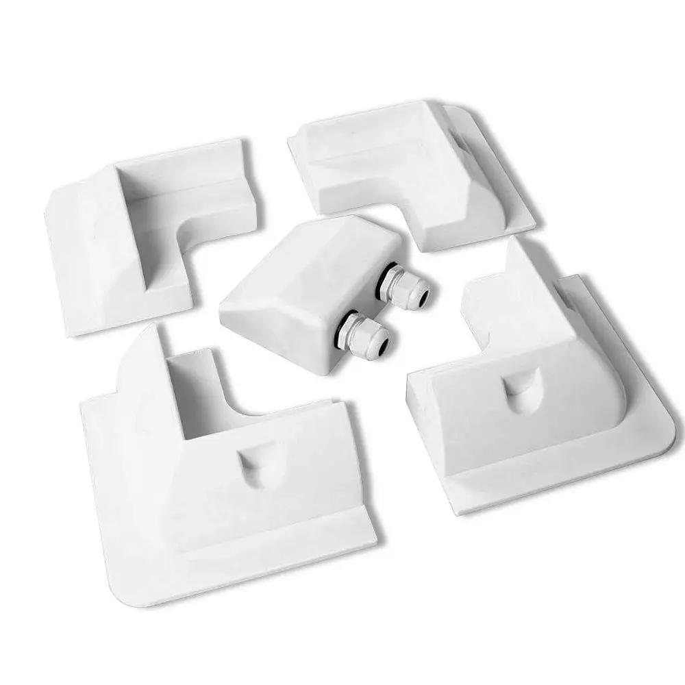 

RV Top Roof Solar Panel Mounting Fixing Bracket Kit Wire Box ABS Supporting Holder for Caravans Camper Boat Yacht Motorhome