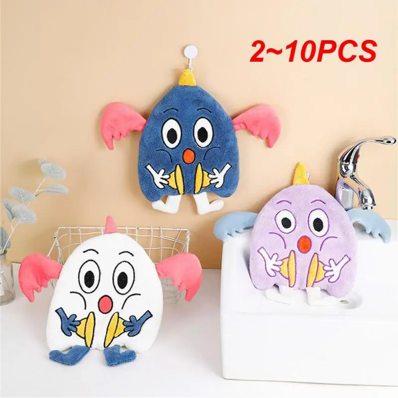 

2~10PCS Cleaning Cloths Durable Hanging Erasable Thickened Soft New 2023 Hand Towel Cartoon Non-oil-stick Absorbent