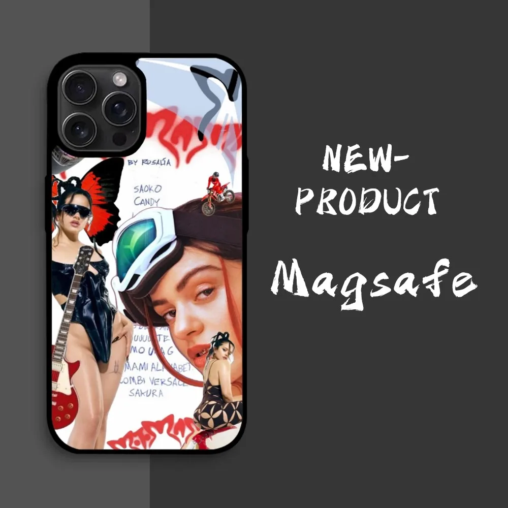 Чехол для телефона Spanish Music Singer R-Rosalia IPhone 16 15 14 13 12 11 Pro Xs Max Mini XR X 7 8 Plus Luxury Mirror Hard Funda
