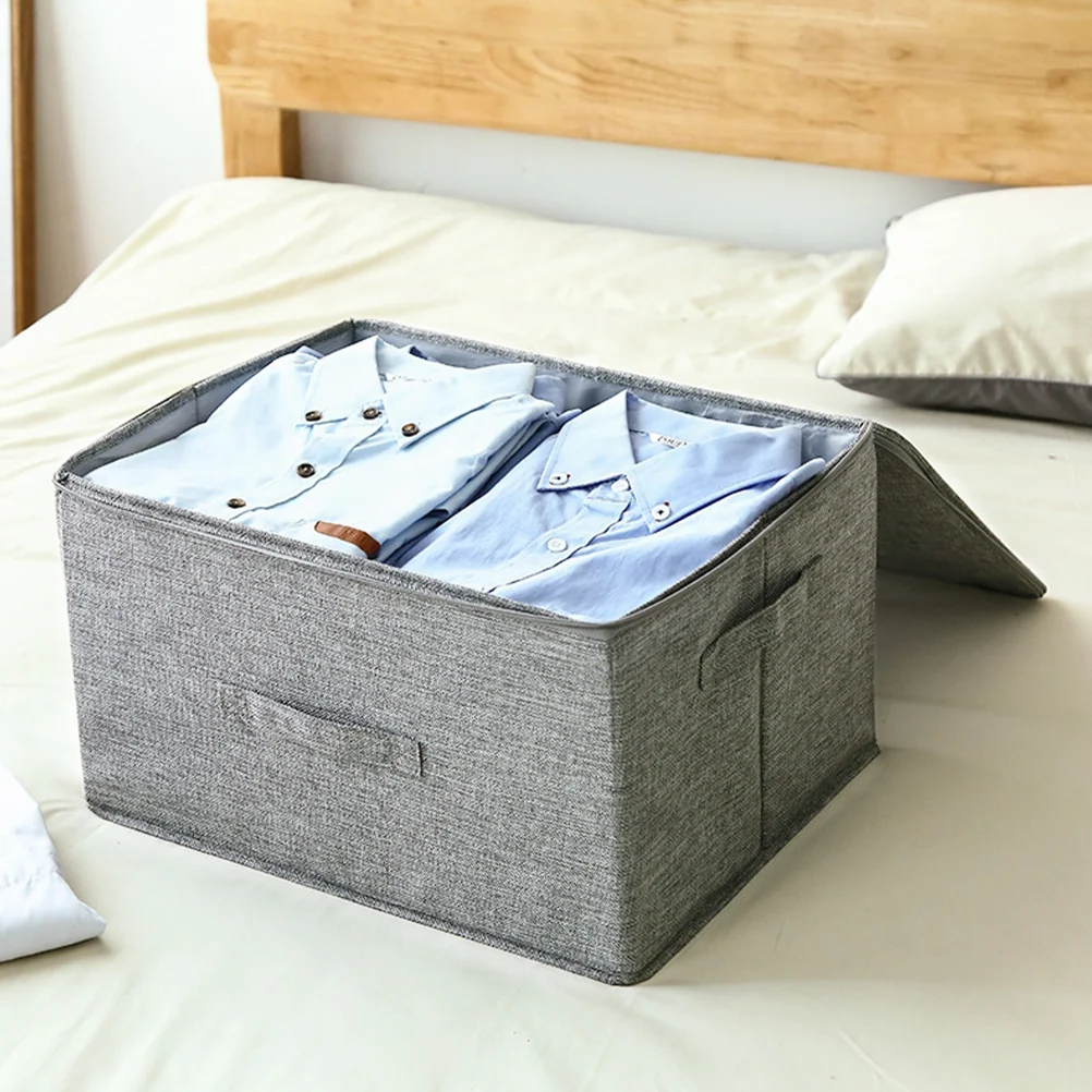 

Storage Holder Folding Organizer Sundries Household Container Wardrobe Organizing Bins Shirt Lids