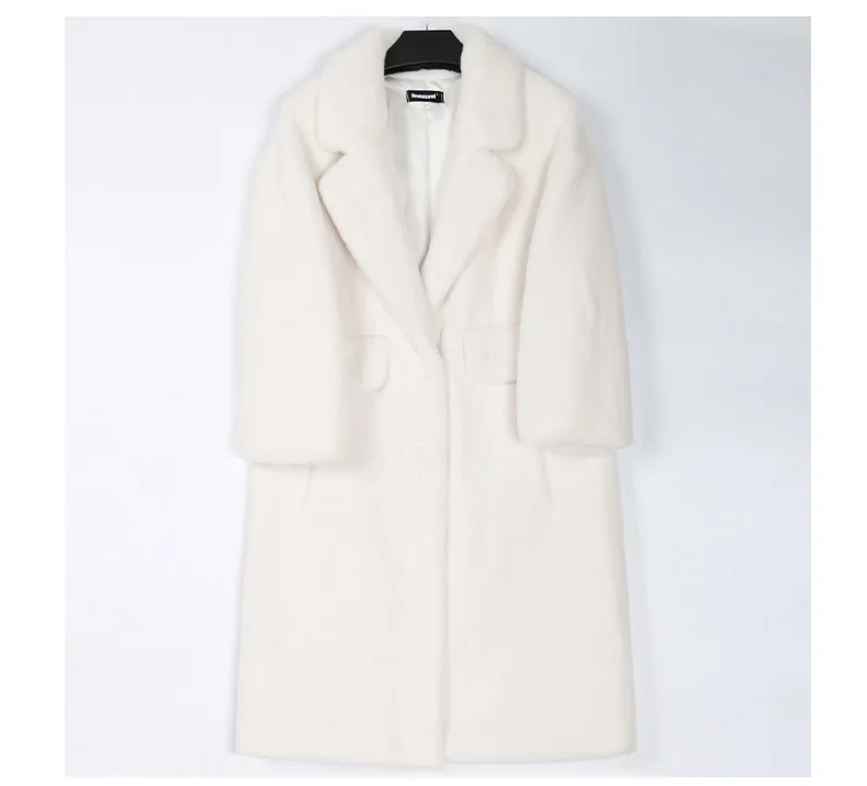 

Женский Длинный свитер до колен, Свободный вязаный кардиган в стиле ретро, Осень-зима