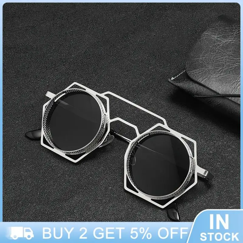 

Stylish Steampunk Sunglasses Unique Design Vintage-inspired Round Sunglasses Fashion Accessories Must-have Sunglasses Edgy Hip