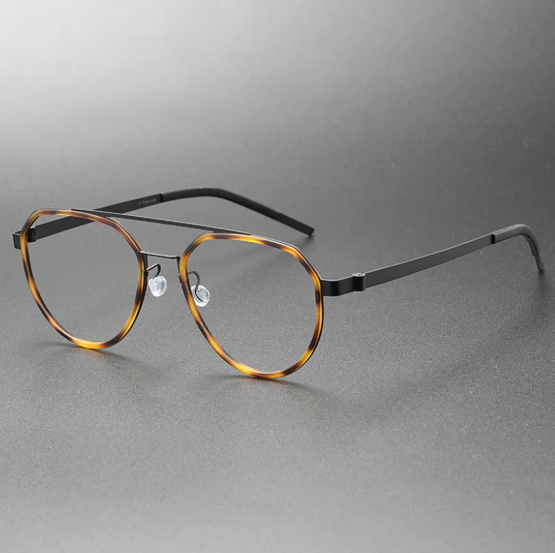 

Pure Titanium Presbyopia Reading Eyeglasses Frame Men Vintage Optical Eyewear Anti Scratch Prescription Glasses Women Eyeglass