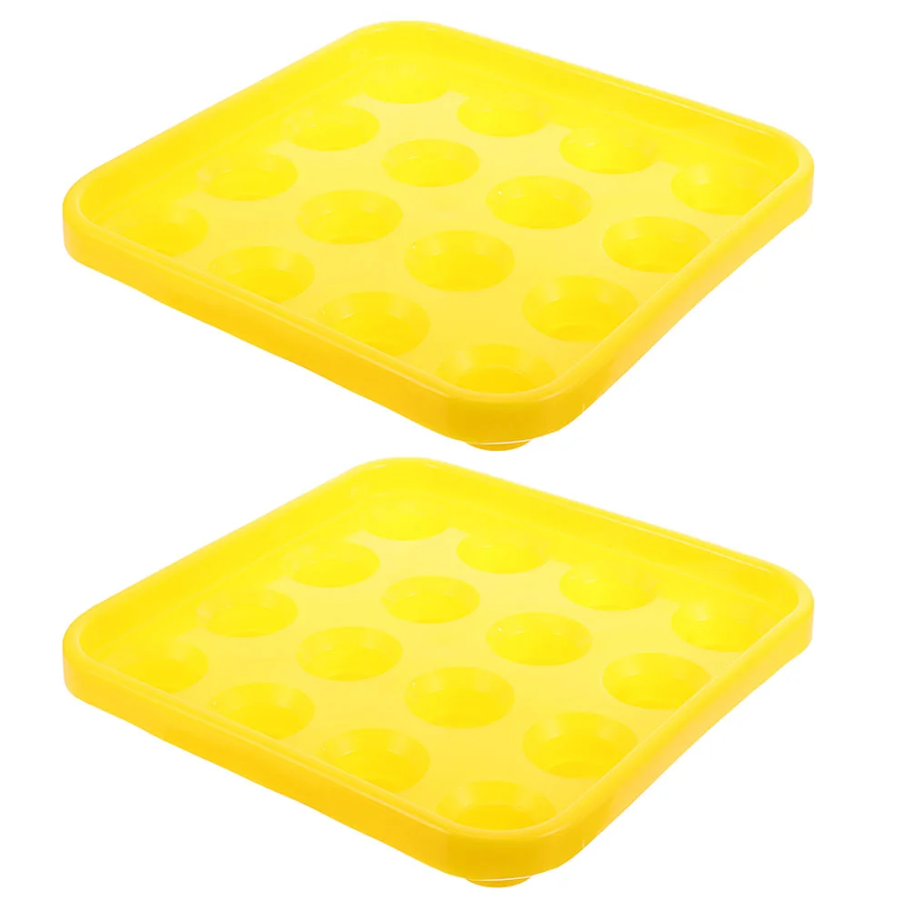 

2 Pcs Billiard Stand Billiards Tray Desktop Accessories Ball Carrying Storage Plastic
