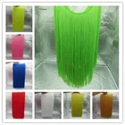 Кружевная лента YY-tesco, белая, длиной 50 см, 1 ярд, кружевная бахрома с кисточками, для шитья латинских платьев, сценических занавесок, аксессуаров для рукоделия