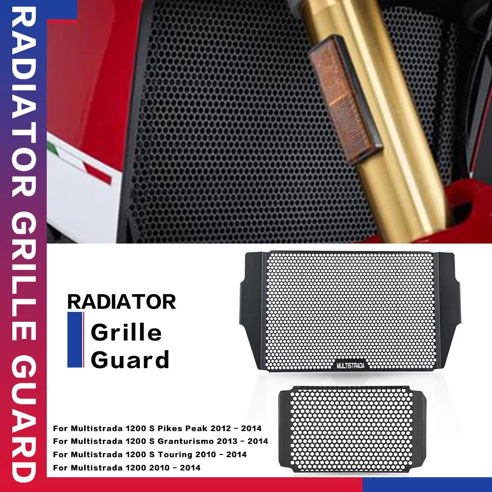 

Motorcycle Radiator Grille Guard Cover For Ducati Multistrada 1200 S Granturismo/Pikes Peak/Touring1200 2010 2011 2012 2013 2014
