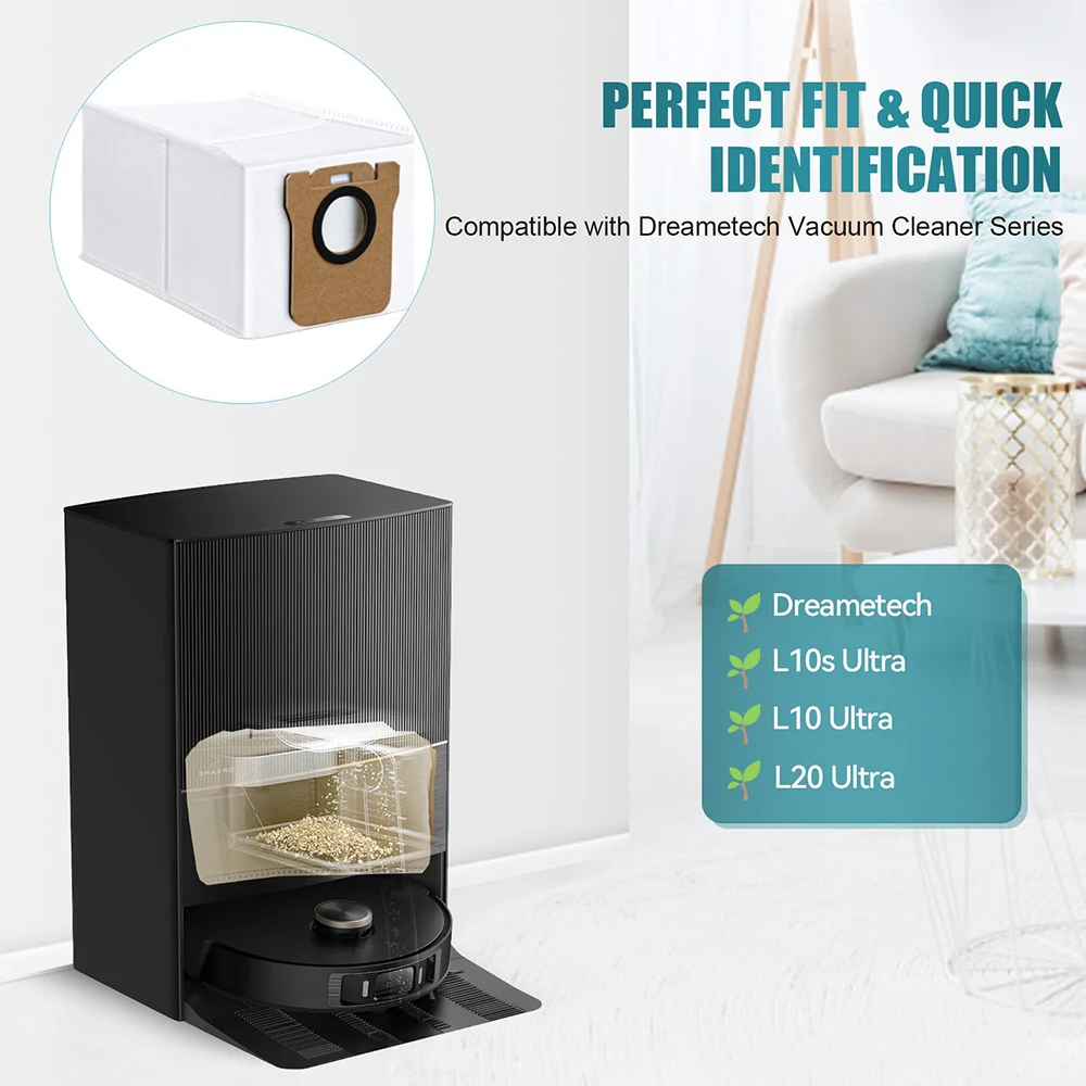 Мешки для Dreame L20 L30 Ultra L10 L10s Сменные расходные материалы пылесоса пылесборник