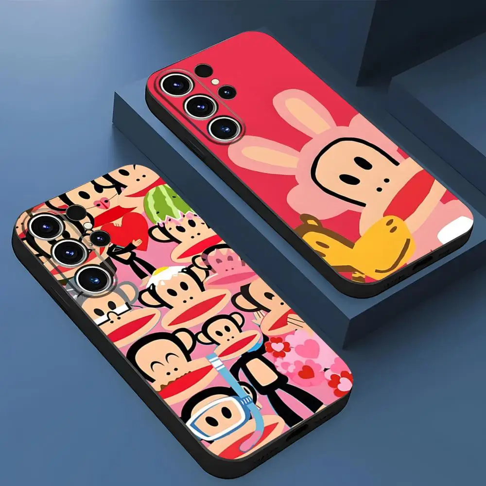 P-Paul F-Frank Phone Case For S23 Samsung S24 Ultra S22 S20 Fe S21 Plus Galaxy A54 A34 A24 A53 Back Cover