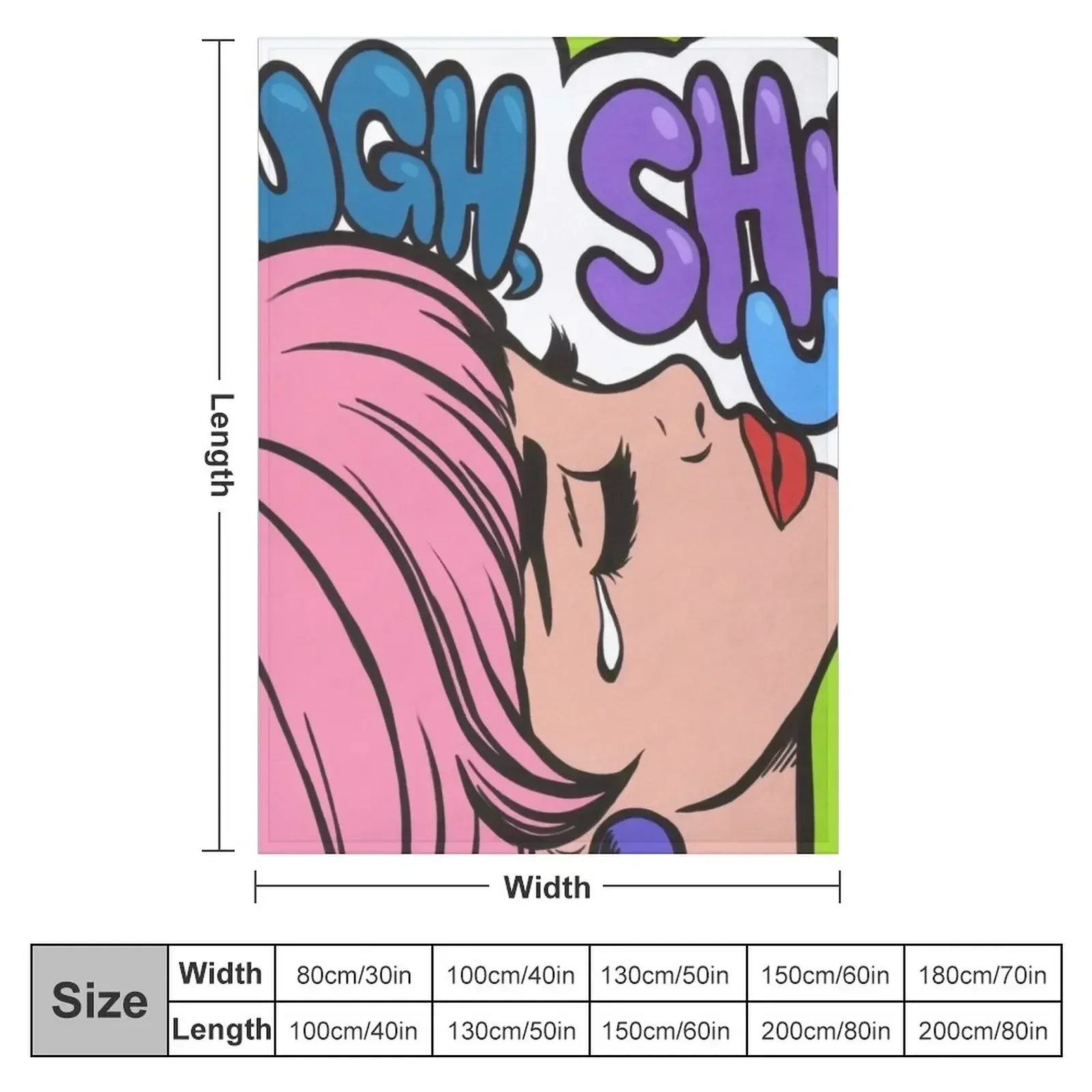 УГ Заткнись! Одеяло для девочек-плачащих с комиксами термобелье путешествий