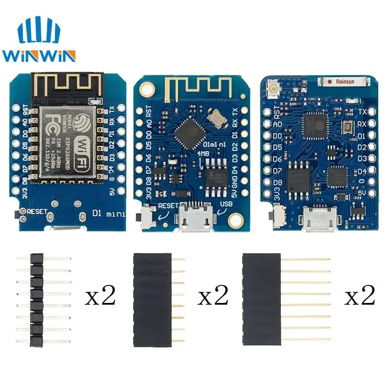  ESP8266 ESP-12 CH340G CH340 V2 USB WeMos D1 Mini PRO V3.0.0 макетная плата NodeMCU Lua IOT плата 3,3 В с контактами