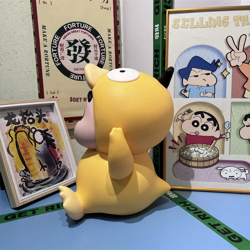 38 см PokéMon 1:1 сидящий Koda Duck Kawaii карандаш Шин-Чан модель фигурки ПВХ аниме украшение