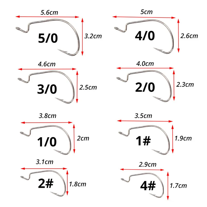 100 шт./лот рыболовный крючок из углеродистой стали с зазубринами широким зазором
