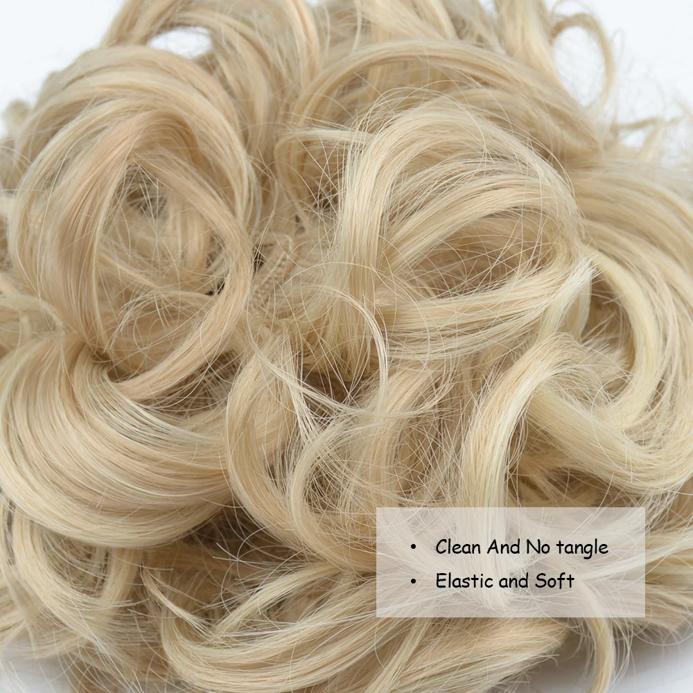 Короткие грязные вьющиеся волосы пучок легкая эластичная расческа для волос