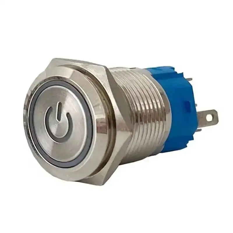 

Водонепроницаемый светодиодный переключатель 19 мм черный для автомобиля/ПК 3-380В