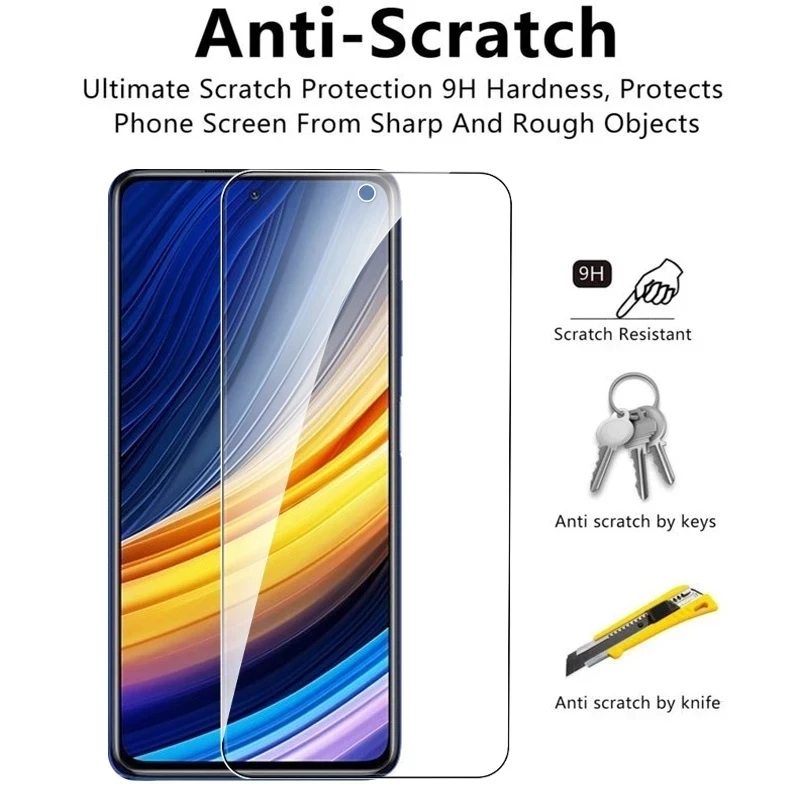 Tempered Glass for Poco X3 Pro NFC F3 M3 M4 11T 10T Pro Screen Protectors for Xiaomi Redmi Note 11 10 9 8 Pro 9s 10s 9T 8T 9A 9C images - 4