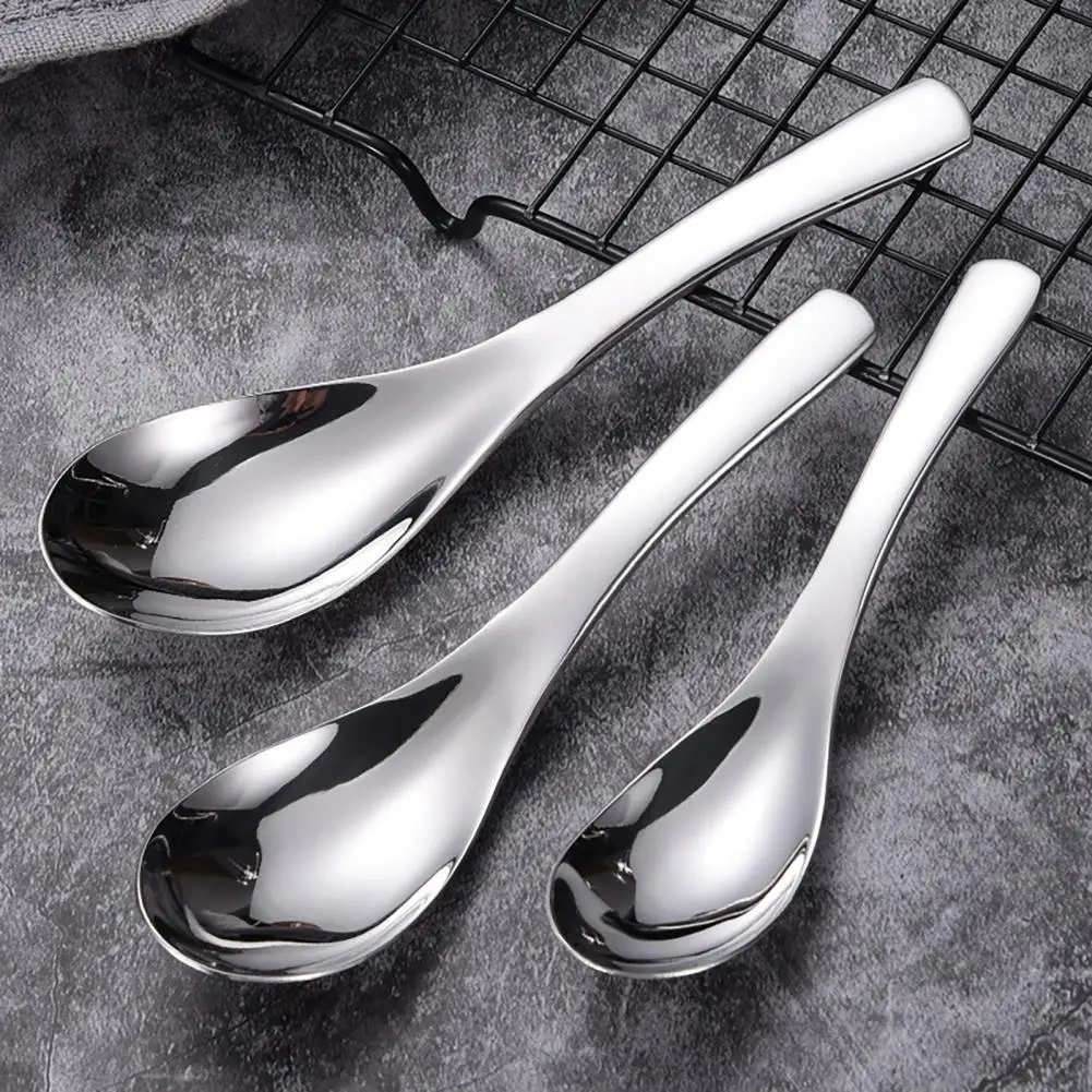 

Useful Tea Spoon Long Handle Eco-Friendly Household Round Spoon Coffee Spoon Stirring Spoon