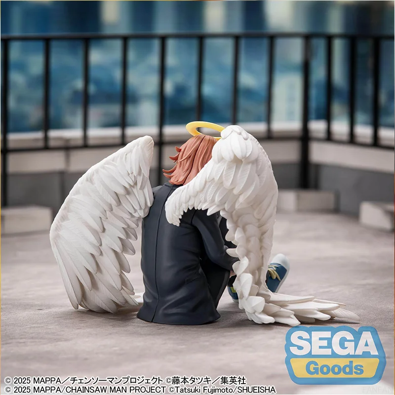 Фото В наличии [Оригинал] Оригинальная аниме-фигурка Sega Chainsaw Man HPM Angel Devil в сидячей позе, коллекционная кукла-фигурка, игрушка №5