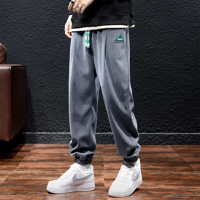 Высококачественные мужские спортивные штаны Atumn модные джоггеры Вельветовая