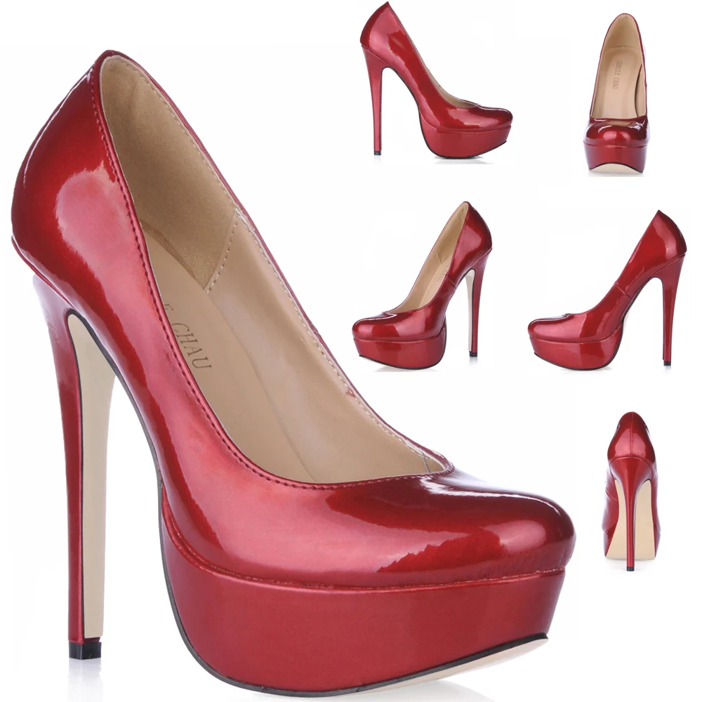 

Туфли-лодочки женские на высоком каблуке, пикантная вечерняя нарядная обувь на шпильке, с круглым носком, на низком тонком каблуке, на платф...