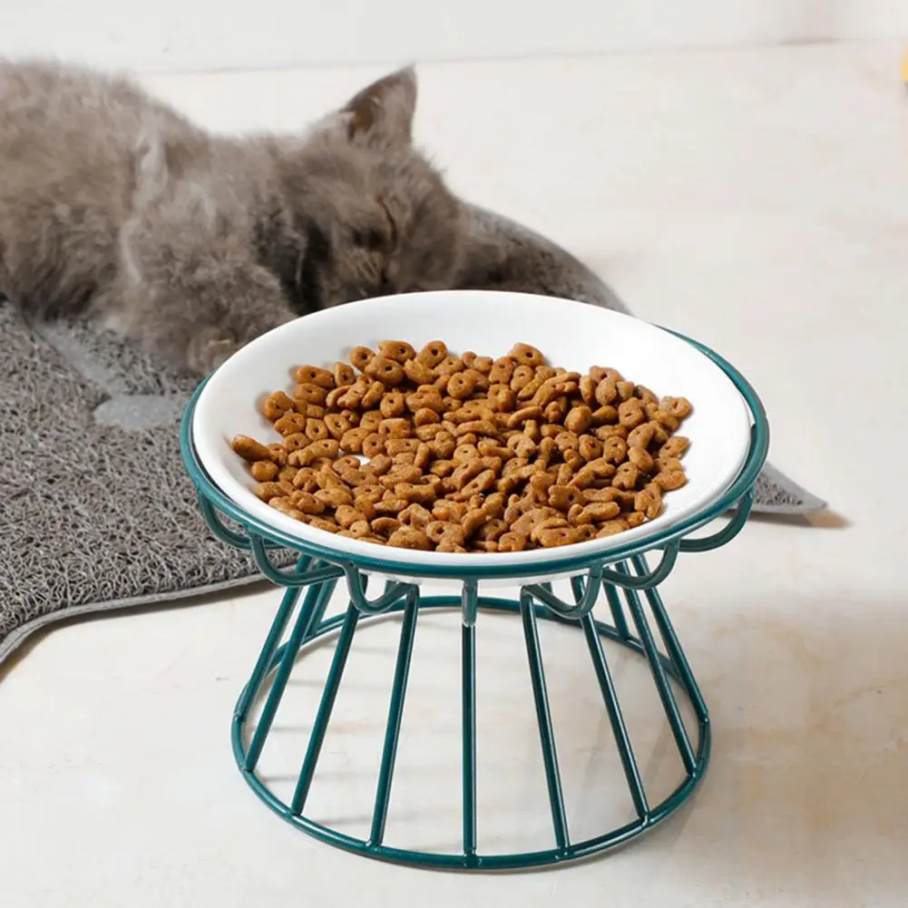 Прочная миска для питомцев круглая кормления домашних животных поднятая