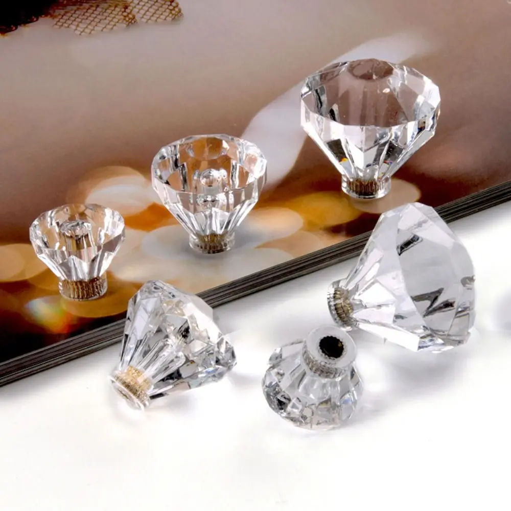 Ручка для шкафа из хрустального стекла 20/25/30 мм