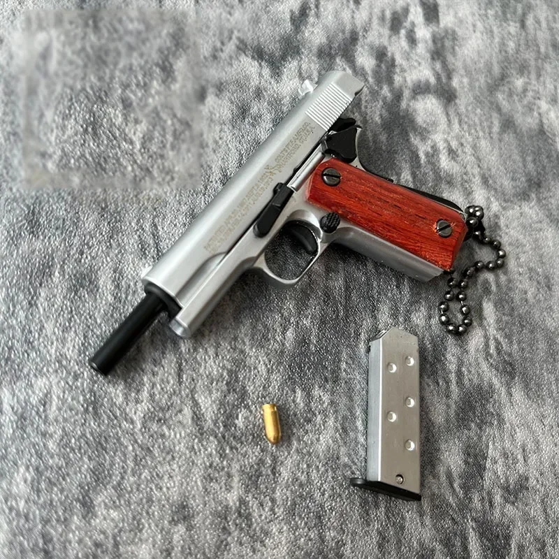 1 шт. 1:3 Mini M1911 пистолет игрушки миниатюрная модель брелок цельнометаллический