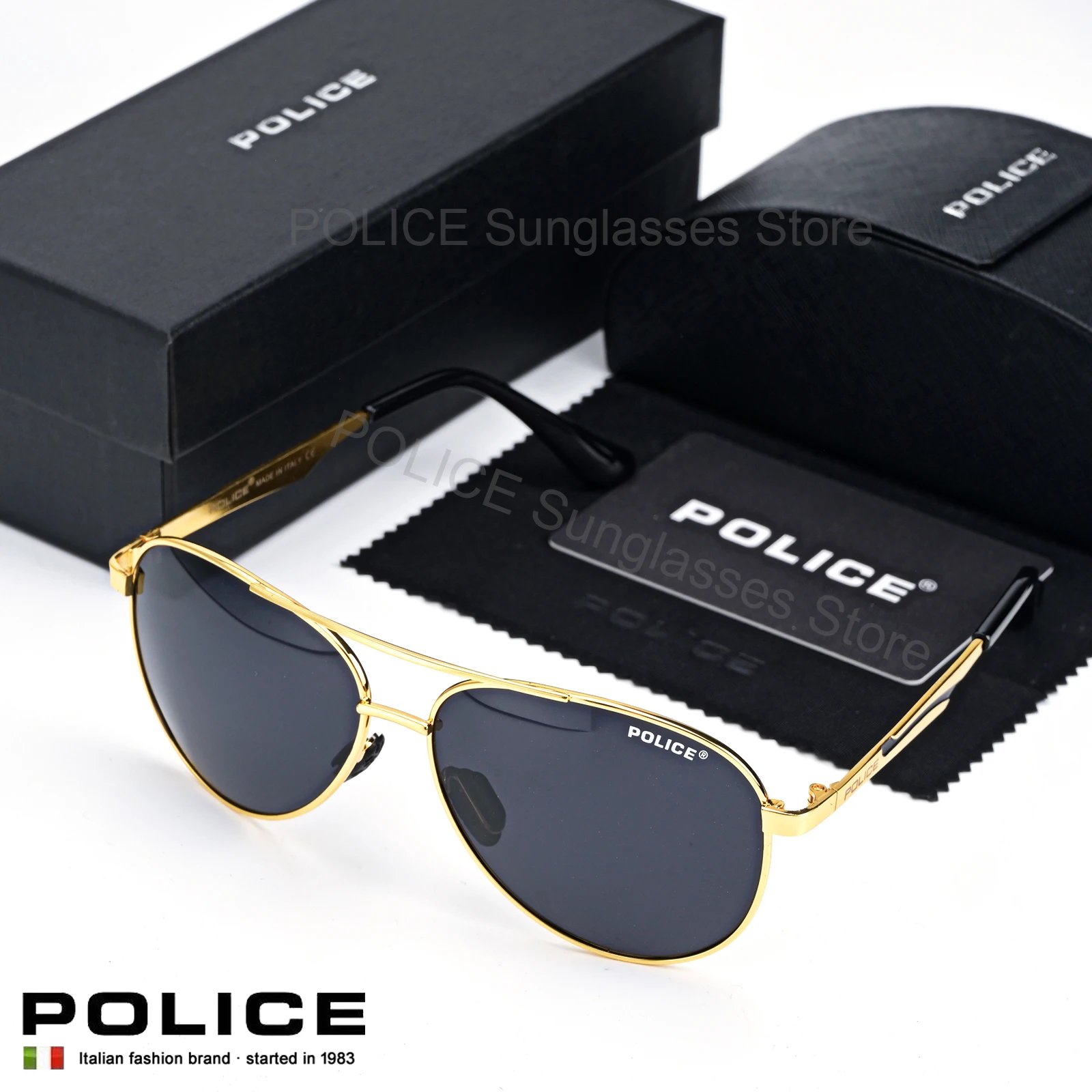 

POLICE Luxury Brand Sunglasses Fashion trend Men Polarized Brand Design Eyewear Male Driving Anti-glare Glasses UV400