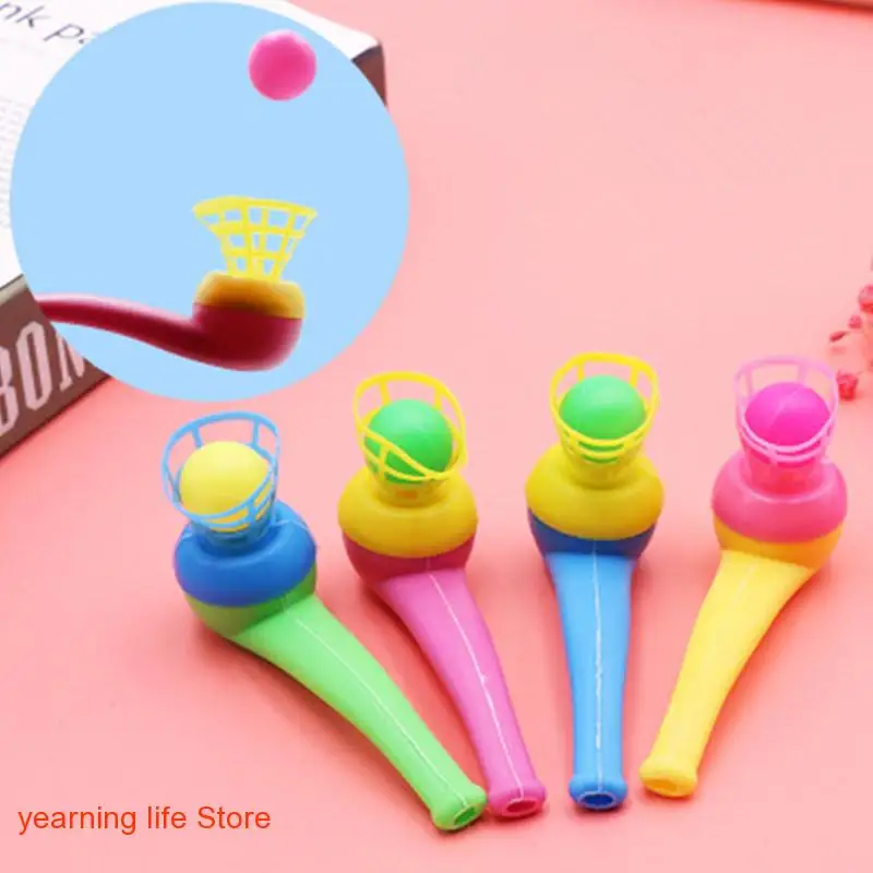 

12PCS Pipe Ball Party Gifts Colorful Magic Blowing Pipe Floating Ball Children Toys Party Favors Birthday Present for Kids