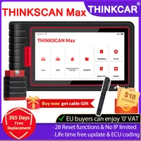 thinkcar thinkscan max ob2 scanner tool diagnostic tools code reader full system with vin scan ecu codingaf reset pk crp909e