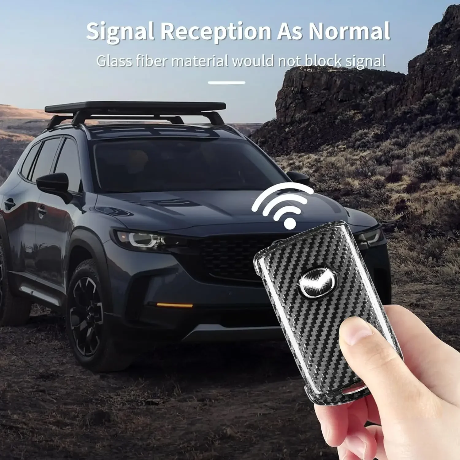 Чехол для брелока из углеродного волокна защитный чехол Mazda 6 CX-3 CX-30 CX-5 CX-50 CX-9 CX-90