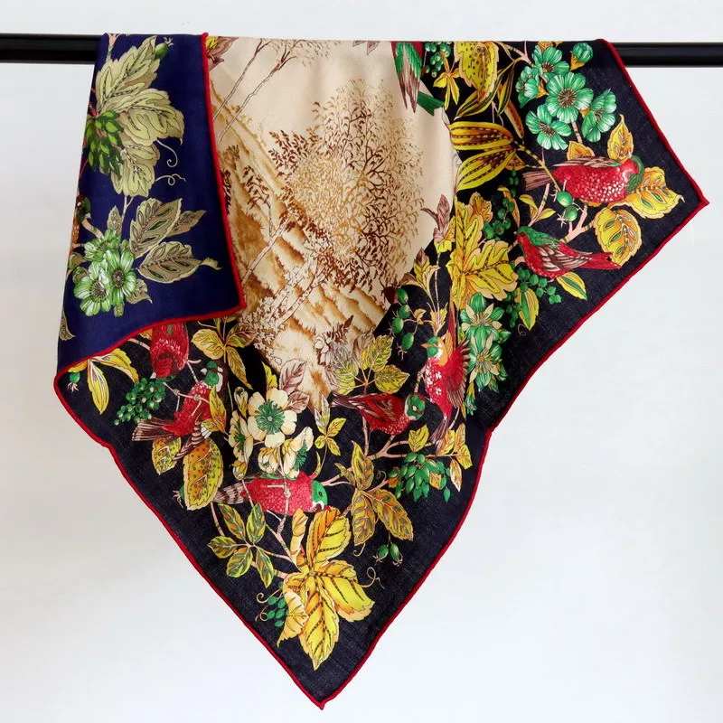 

Cashmere Scarf Women Luxury Brand Double Sided Winter Shawls Square Head Neck Bag Scarves 65CM Bandana Accessory Hijab