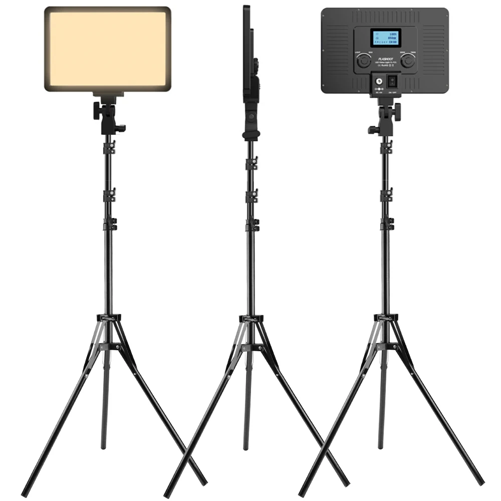 

LED Photo Studio Light Panel Bi-color 2800K-8000K Photography Lighting For Youtube Game Live Stream Fill Lamp With Table Stand